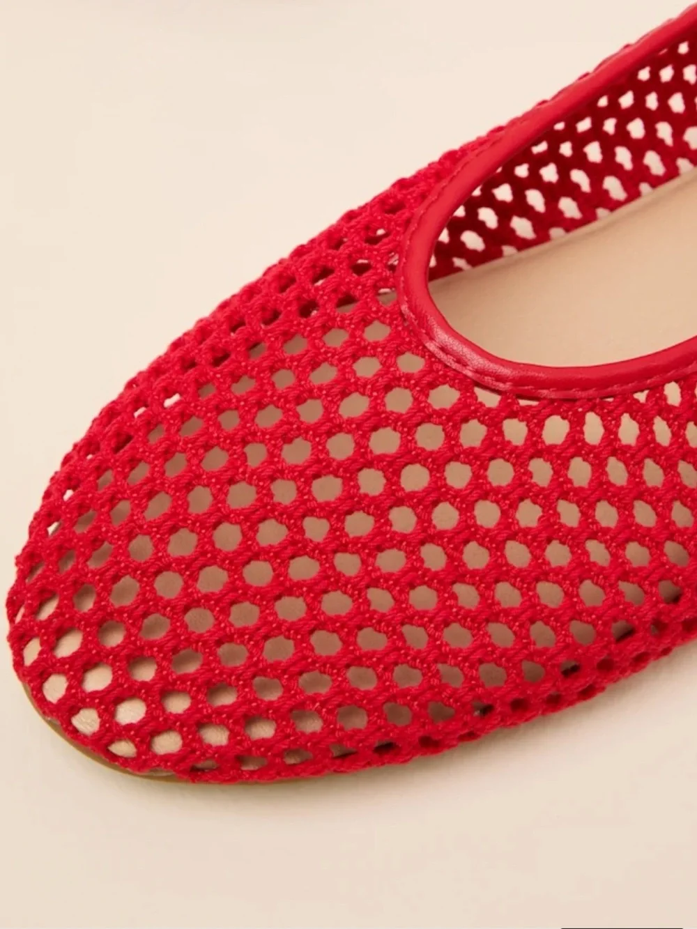 Coconuts by Matisse Marta Red Mesh Ballet Flats Shoes Size 9M New in Box $70